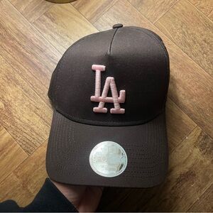 Brown & Pink LA Dodgers Hat